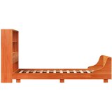 vidaXL Posteljni okvir brez vzmetnice voščeno rjav 90x200 cm borovina | Shoptok.si