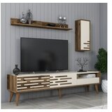 Hanah home valensiya - walnut, cream walnutcream tv unit | Eponuda.com