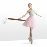 Klarfit Barre Mur, baletna lestvina, 100 cm, drog 38 mm Ø, pritrditev na steno, bela