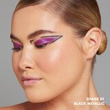 NYX Professional Makeup Epic Wear Metallic Liquid Liner dolgo obstojno gel črtalo za oči odtenek 01 - Black Metal 3,5 ml | Shoptok.si
