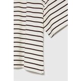 Marisse Brown Striped Oversize T-Shirt | shoptok.hr