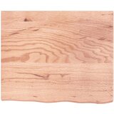 Stolna ploča svjetlosmeđa 60 x 50 x 4 cm tretirana hrastovina | shoptok.hr