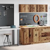 vidaXL Garažni ormarići 2 kom boja drva konstruirano drvo | shoptok.hr