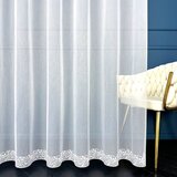  Tkanina za zavjese Markizeta Flora 8 bijela vis. 2,80 m | shoptok.hr