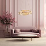  LED luster na sajli TARJA LED/36W/230V 3000/4000/6000K prečnik 60 cm zlatna | Eponuda.com