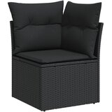  12-dijelni set vrtnih sofa od poliratana s jastucima crni | shoptok.hr