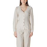 Vila Topi & Bluze Vimulli V-Neck L/S Top 14103853 Bela Cene