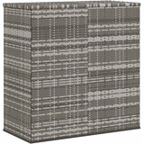  Kutija za vrtne jastuke od PE ratana 100 x 49 x 103,5 cm siva | shoptok.hr