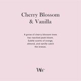WoodWick Cherry Blossom & Vanilla mirisna svijeća s drvenim fitiljem 610 g | shoptok.hr
