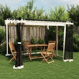 vidaXL Paviljon z mrežastimi stenami krem 3x3 m jeklo | Shoptok.si