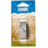 Junior crafty tape, kraft gliter traka, 15mm x 1m, odaberite nijansu Srebrna Cene