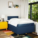  Krevet s oprugama i madracem plavi 120 x 190 cm od tkanine | shoptok.hr