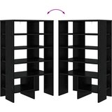 Ormar za cipele s policom 2 pcs Crni hrast Konstruirano drvo | shoptok.hr