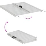  Ramp za invalidska kolica Srebrno 92 x 73 5 x 5 cm Aluminij | shoptok.hr