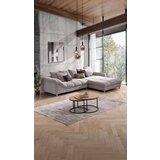 CARRYHOME sedežna garnitura, tkanina siva, srebrne barve | Shoptok.si