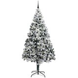 vidaXL Umestno božično drevo med 300 LED Zelena 240 x 150 cm | Shoptok.si