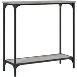  The Living Store Konzolna mizica siva sonoma 75x30,5x75 cm inženirski les - Konzolna Mizica, (21444172) | Shoptok.si