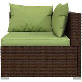  4-dijelna vrtna garnitura od poliratana s jastucima smeđa | shoptok.hr