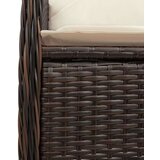 vidaXL 11-dijelni vrtni bistro set od poliratana s jastucima smeđi | shoptok.hr