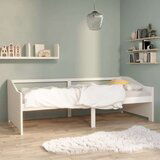 vidaXL trosed z ležiščem bela trdna borovina 90x200 cm | Shoptok.si