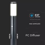  Spoljašnja lampa sa senzorom i 2 utičnicama 1xE27/60W/230V IP44 60cm antracit | Eponuda.com