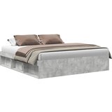  Okvir za krevet siva boja betona 200x200 cm | shoptok.hr