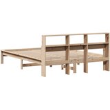 Krevet s regalom za knjige bez madraca 120x200 cm od borovine | shoptok.hr