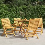 vidaXL Zložljivi vrtni stoli 4 kosa 61x67x90 cm trdna tikovina Cene