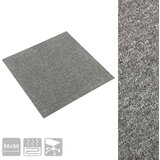 vidaXL Podne pločice s tepihom 20 kom 5 m² 50 x 50 cm sive | shoptok.hr
