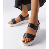  Black platform sandals Isaac | Shoptok.si