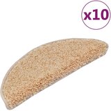 Otirači za stepenice 10 kom 65 x 21 x 4 cm krem | shoptok.hr