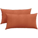 vidaXL Blazine za kavč 2 pcs Rdeče oranžna 80 x 40 cm Žametna tkanina | Shoptok.si