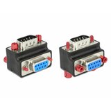 Delock VGA adapter [1x VGA-vtič 1x VGA-vtičnica] 90° zavrten\, črn\, nastavljiv (20430126) | Shoptok.si