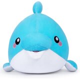 NIKCORP Plišasti modri delfin igrača in mehka blazina, morske živali, 25 cm, darilo za otroke in dekoracija otroške sobe, (5000240829) Cene