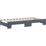 vidaXL Dnevni krevet na razvlačenje i ladice tamnosivi 90 x 200 cm | shoptok.hr