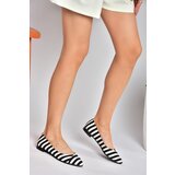 Fox Shoes Black and White Women's Flats | shoptok.hr