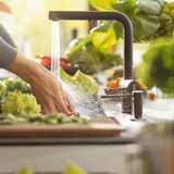 Franke Active Twist Doccia Inox Optik slavina za sudoper s kontrolom odvoda | shoptok.hr