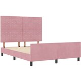 vidaXL Postelja Roza 160x200 cm Žamet, (22049867) | Shoptok.si