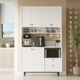 Hanah home RE7-W white multi purpose cabinet u
