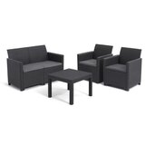 Keter Komplet CLAIRE 2 sedeža SOFA – grafit Cene
