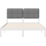  Krevetni okvir s tapiciranim uzglavljem Svijetlo siva Svjetlosiva 205.5 x 145.5 x 84.5 cm | shoptok.hr