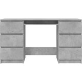  Pisaći stol siva boja betona 140 x 50 x 77 cm od iverice | shoptok.hr