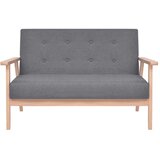 2-dijelna garnitura od tkanine tamnosiva | shoptok.hr