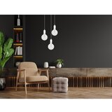 Viseći luster MIROS na sajli 3xE27/60W/230V, okrugao, beo | Eponuda.com