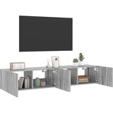  Zidni TV ormarići LED 2 kom siva boja hrasta 80x35x31 cm | Eponuda.com