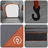  Tunelski šator Siva i narančasta 505 x 330 x 204 cm - Siva i narančasta | shoptok.hr