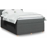  Krevet s oprugama i madracem tamnosivi 140x190 cm od tkanine | shoptok.hr