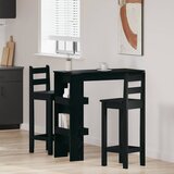  Barski Stol za Zid s policom Crni hrast 102 x 45 x 103,5 cm | shoptok.hr