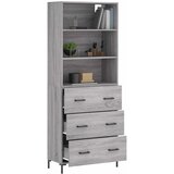  Visoka komoda siva sonome 69,5x34x180 cm od konstruiranog drva | shoptok.hr