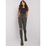 RELEVANCE Sweatpants-RV-DR-7076.21-dark khaki | Shoptok.si